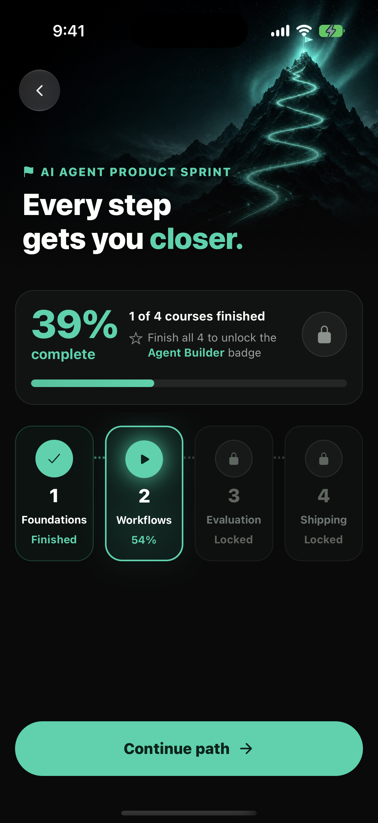 Nemonic — set a goal and get a course path