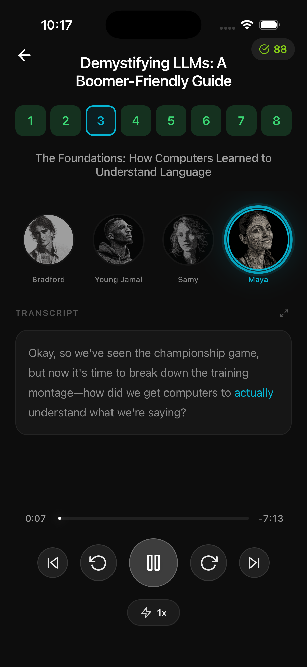 nemonic.ai app - Learn with audio courses
