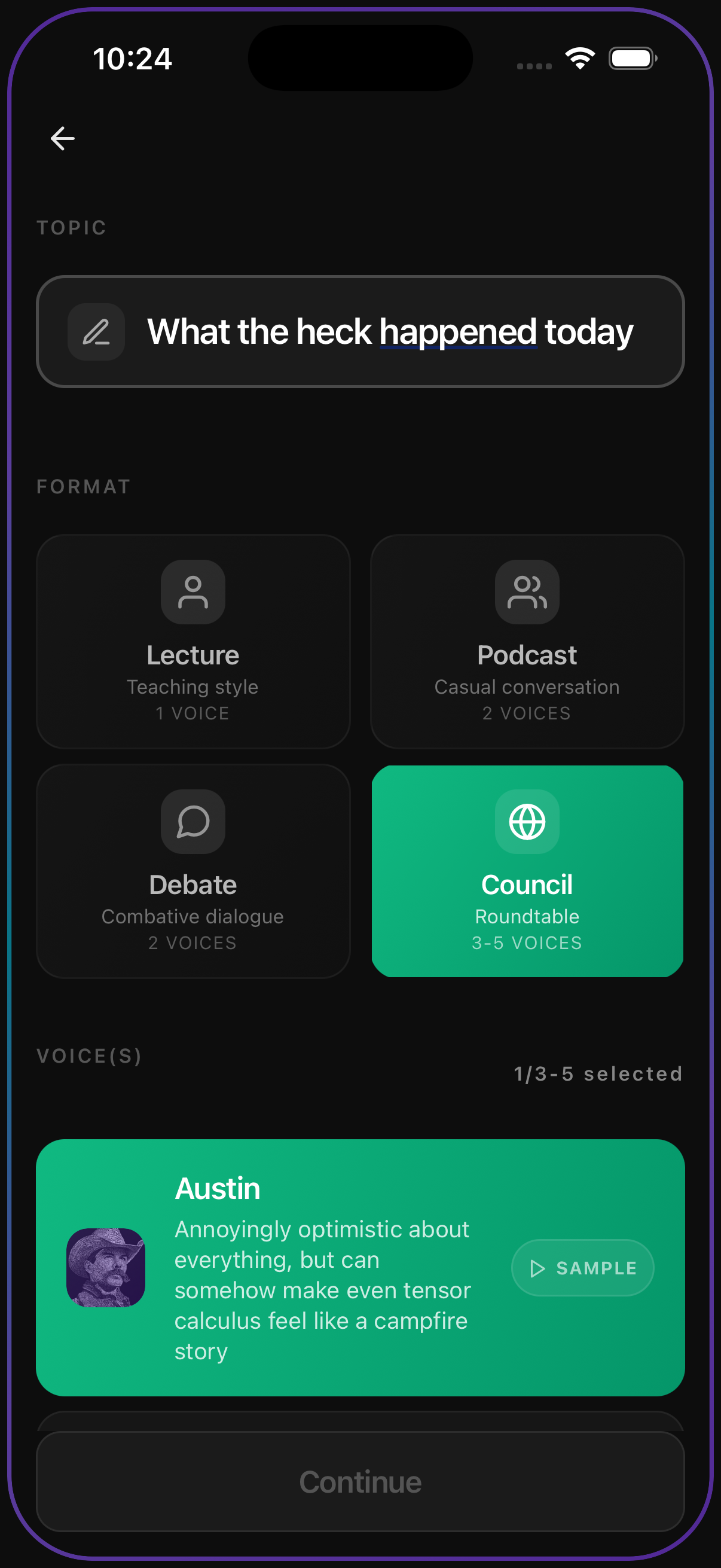 nemonic.ai app - Create custom courses